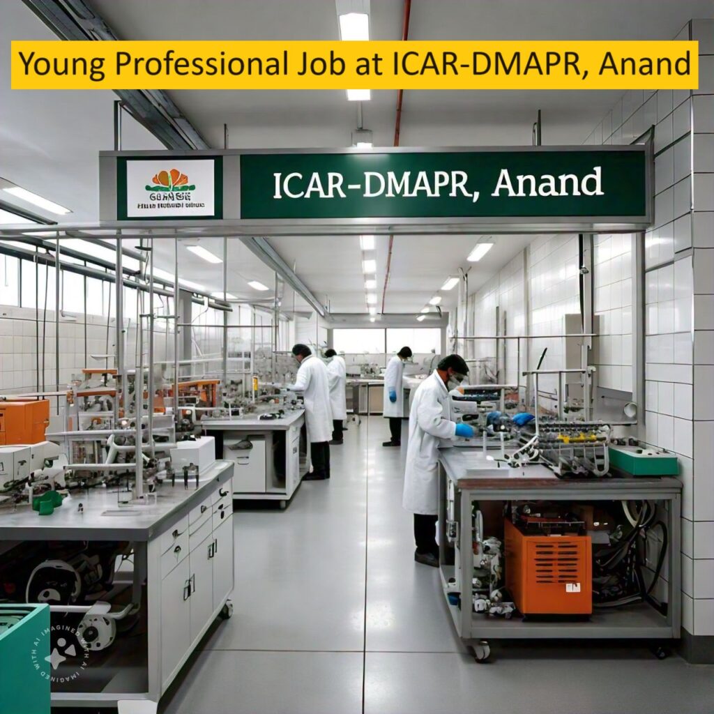 Young Professional-I job at ICAR- Directorate of Medicinal and Aromatic Plants Research, Boriavi, Anand,